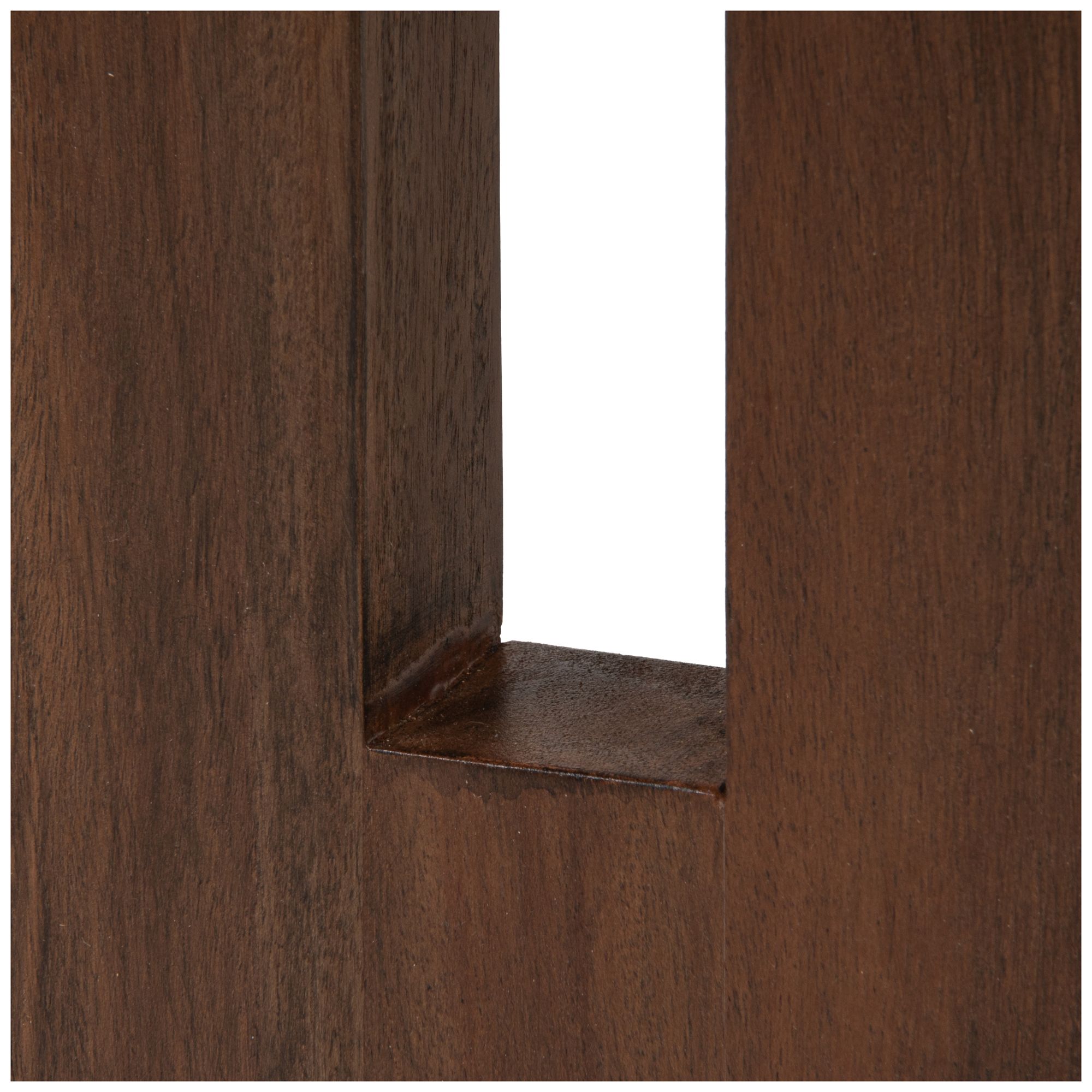 Image 5 Acacia Wood Rectangular Coffee Table, Walnut Finish more views