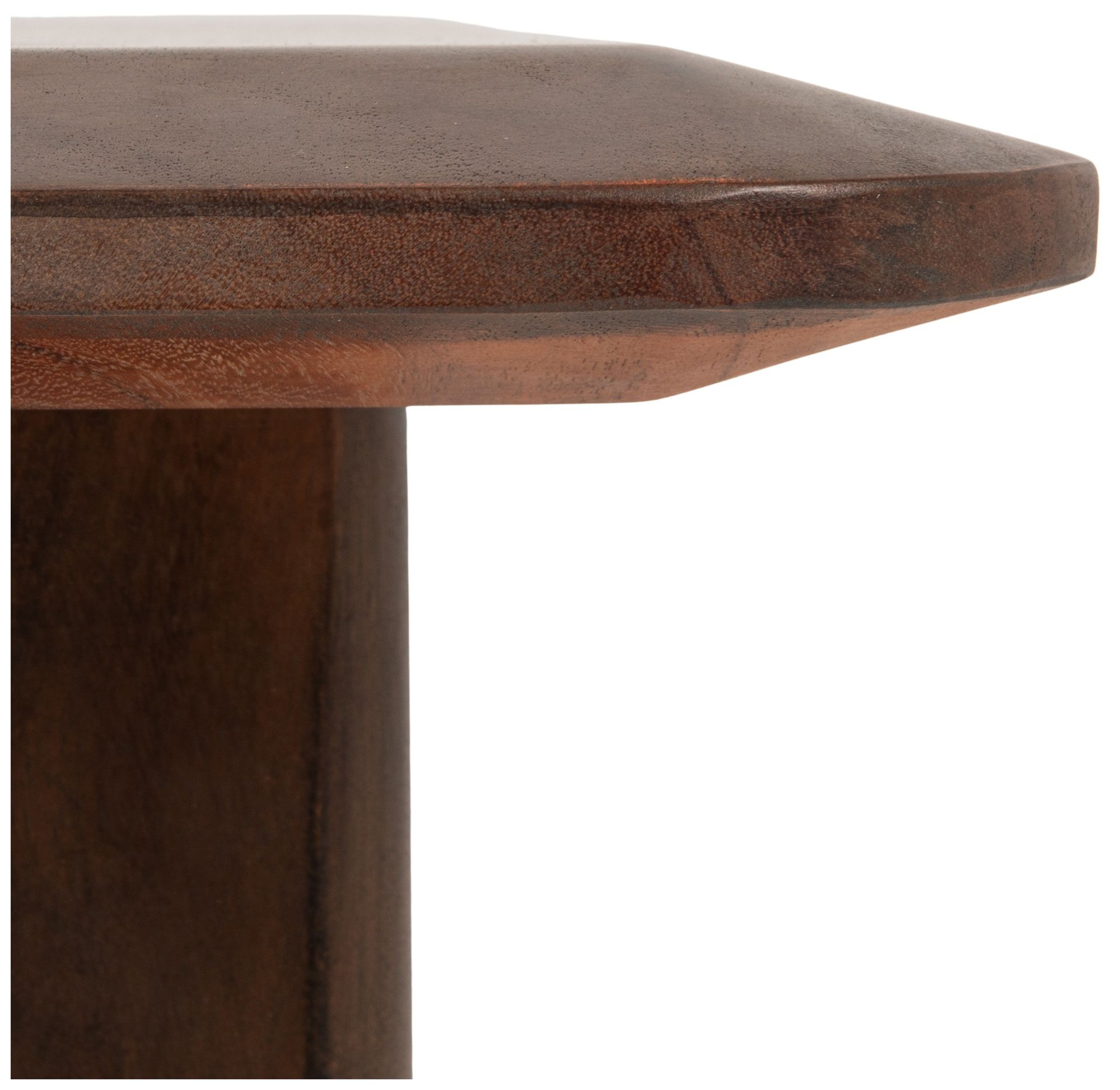 Image 7 Acacia Wood Rectangular Coffee Table, Walnut Finish more views