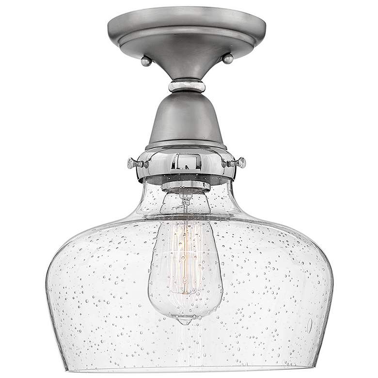 Image 1 Academy 10" Wide Nickel Ceiling Light by Hinkley Lighting