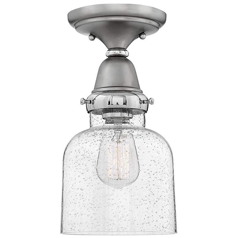Image 1 Academy 6 1/2" Wide Nickel Ceiling Light by Hinkley Lighting
