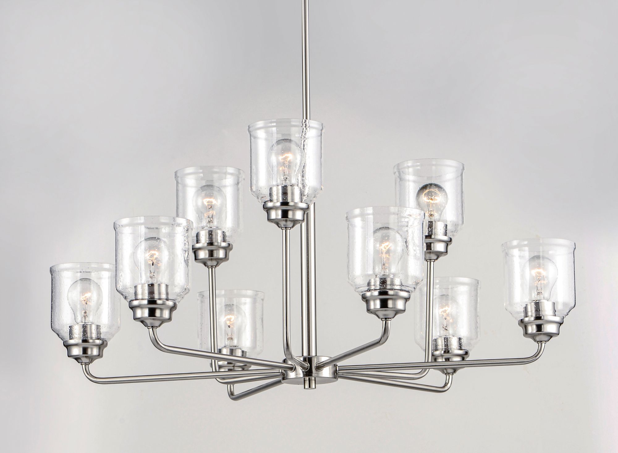 Image 3 Acadia 9-Light Chandelier - Satin Nickel more views