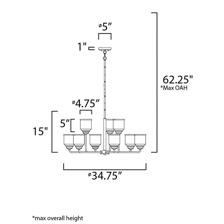 Image 6 Acadia 9-Light Chandelier more views