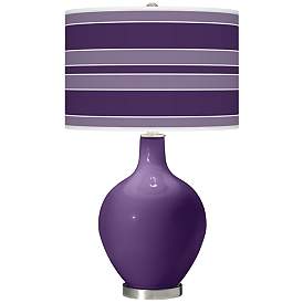 Image1 of Acai Bold Stripe Ovo Table Lamp