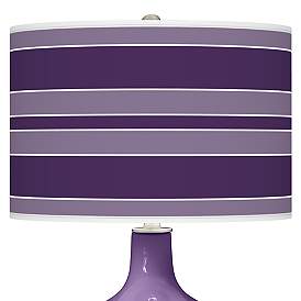 Image2 of Acai Bold Stripe Ovo Table Lamp more views