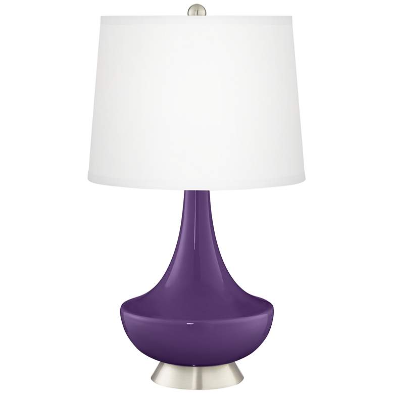 Image 2 Acai Gillan Glass Table Lamp with Dimmer