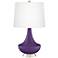 Acai Gillan Glass Table Lamp with Dimmer