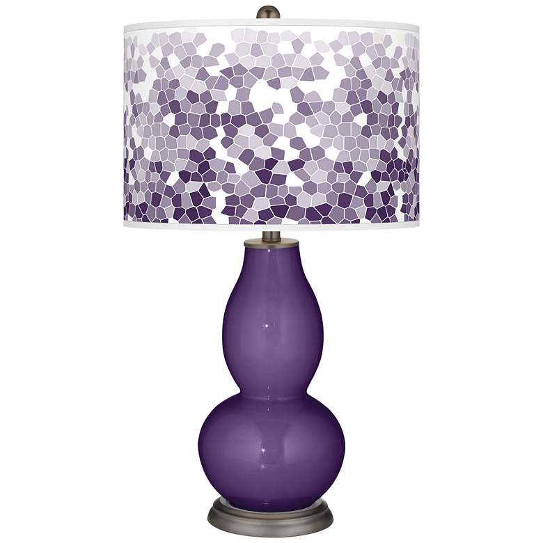 Image 1 Acai Mosaic Giclee Double Gourd Table Lamp