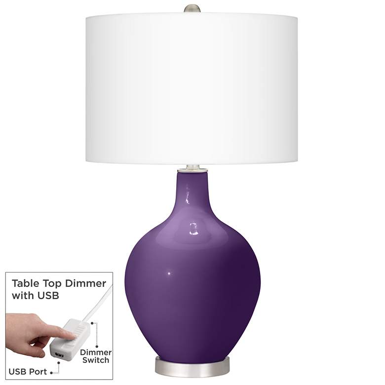 Image 1 Acai Ovo Table Lamp With Dimmer