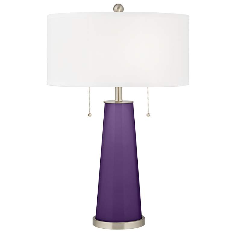 Image 2 Acai Peggy Glass Table Lamp With Dimmer