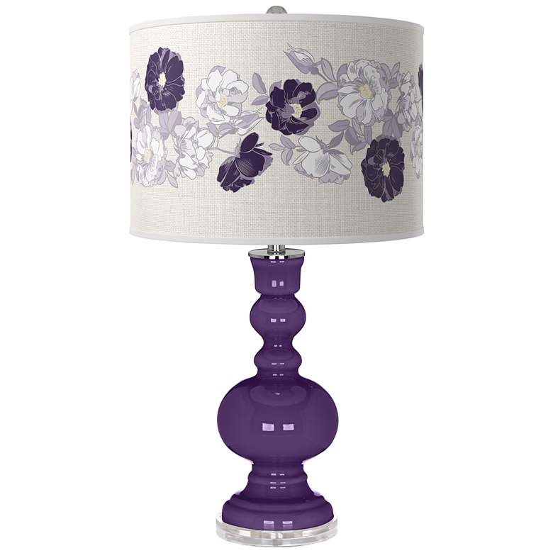 Image 1 Acai Rose Bouquet Apothecary Table Lamp