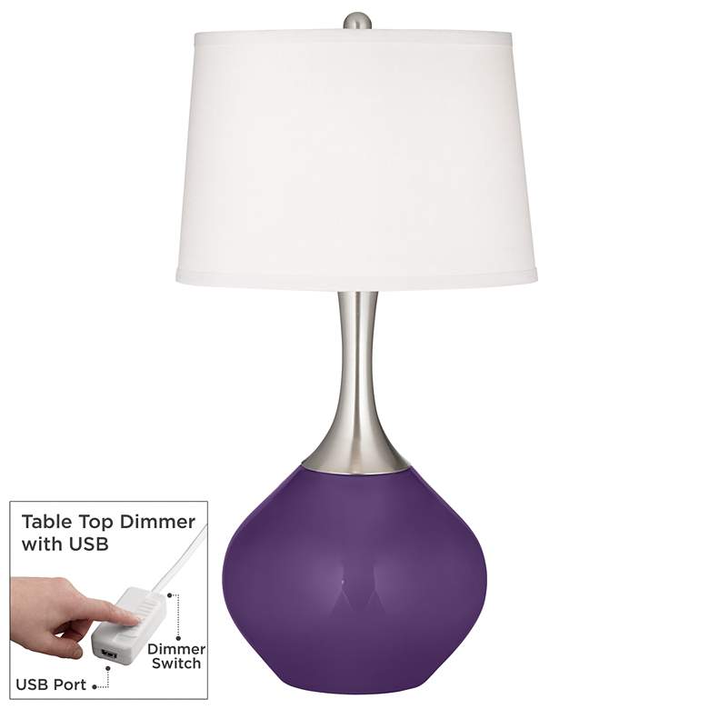 Image 1 Acai Spencer Table Lamp with Dimmer