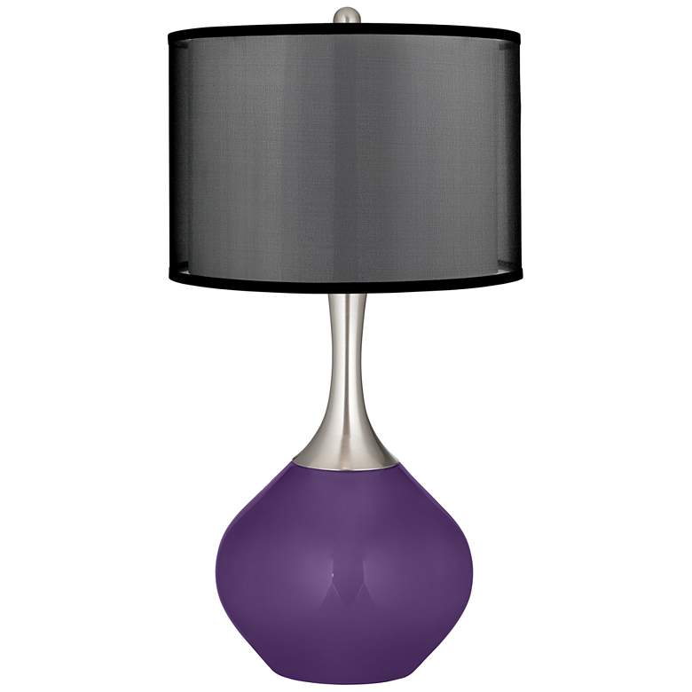 Image 1 Acai Spencer Table Lamp with Organza Black Shade