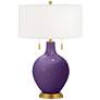 Acai Toby Brass Accents Table Lamp