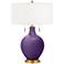 Acai Toby Brass Accents Table Lamp