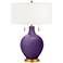 Acai Toby Brass Accents Table Lamp