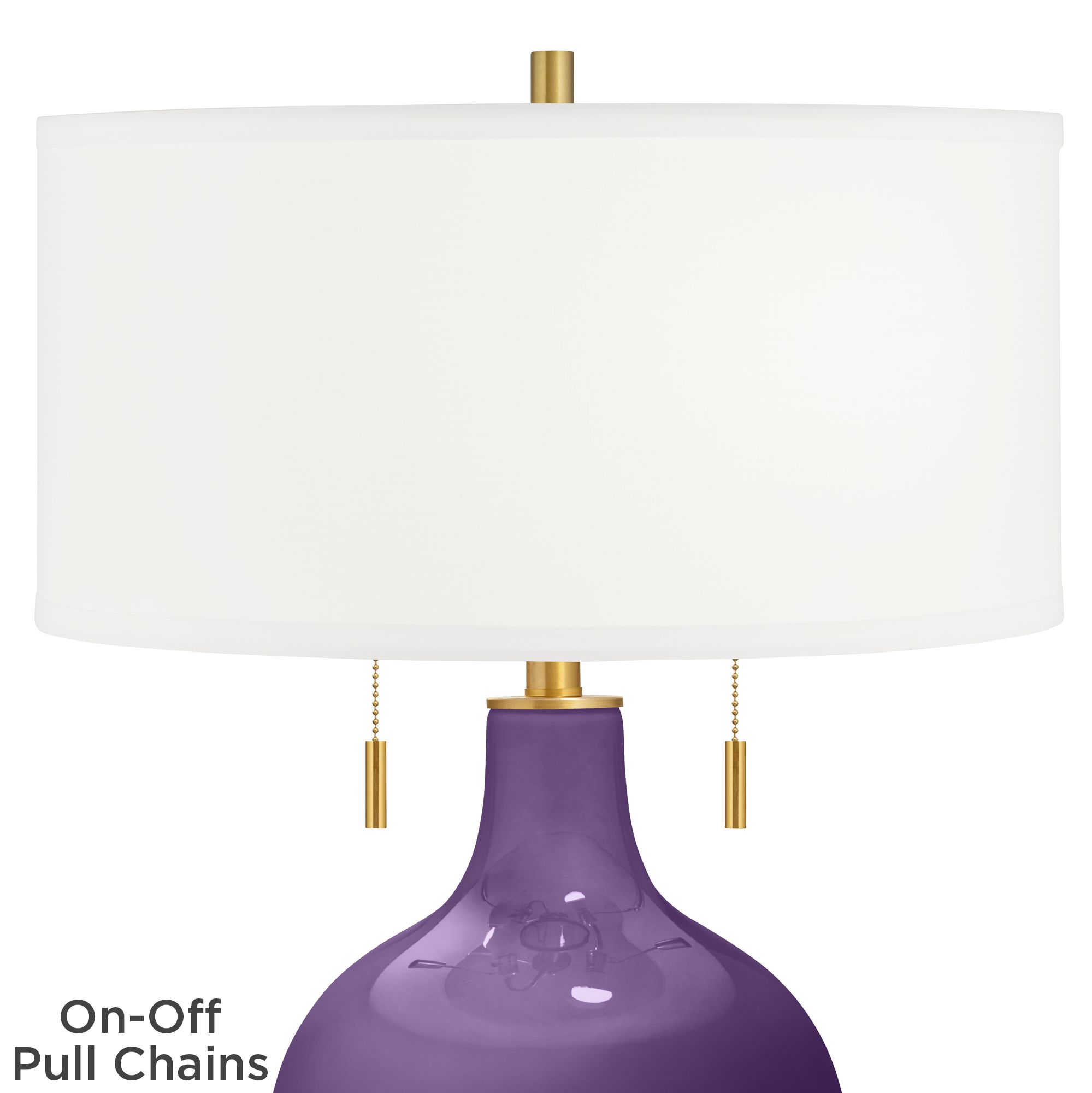 Image 2 Acai Toby Brass Accents Table Lamp more views