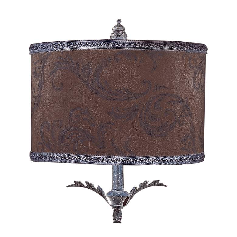 Image 2 Acanthus 35" High Antique Finish Twist Metal Traditional Table Lamp more views