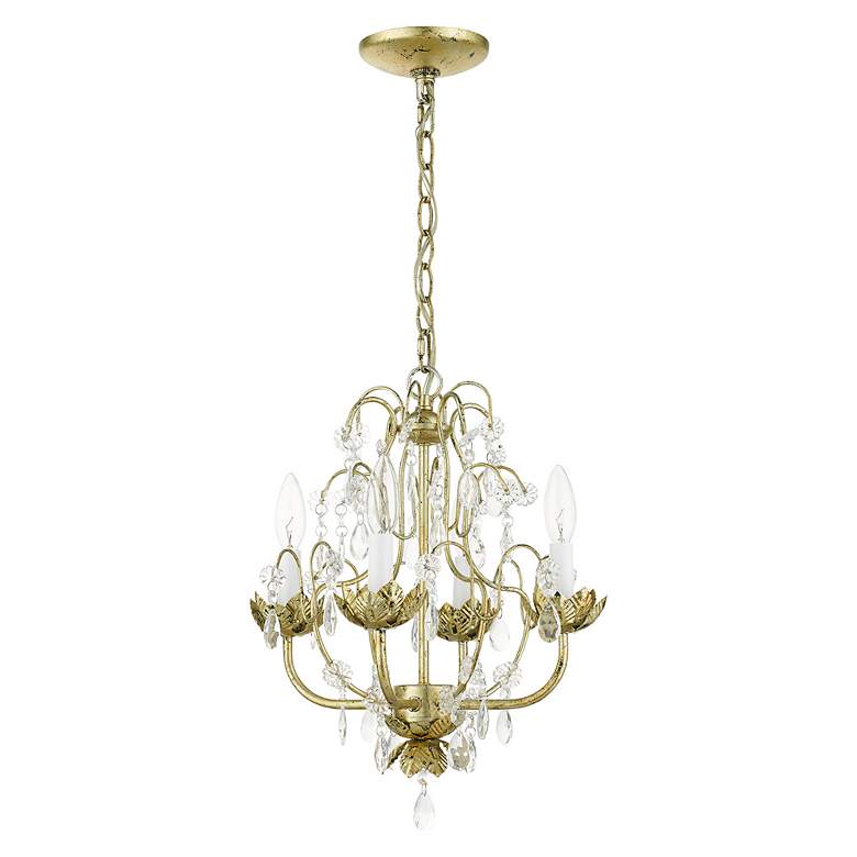 Image 4 Acanthus 4 Light Winter Gold Chandelier more views