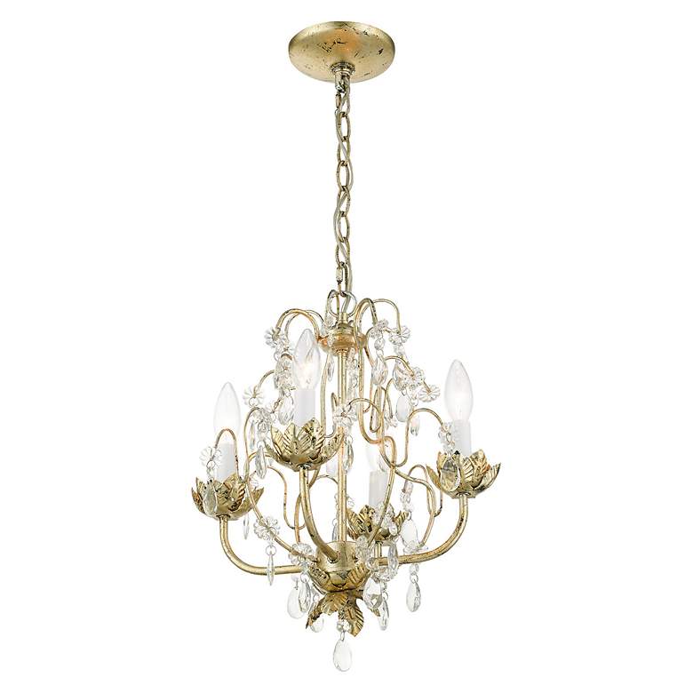 Image 6 Acanthus 4 Light Winter Gold Chandelier more views