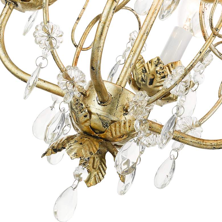Image 7 Acanthus 4 Light Winter Gold Chandelier more views