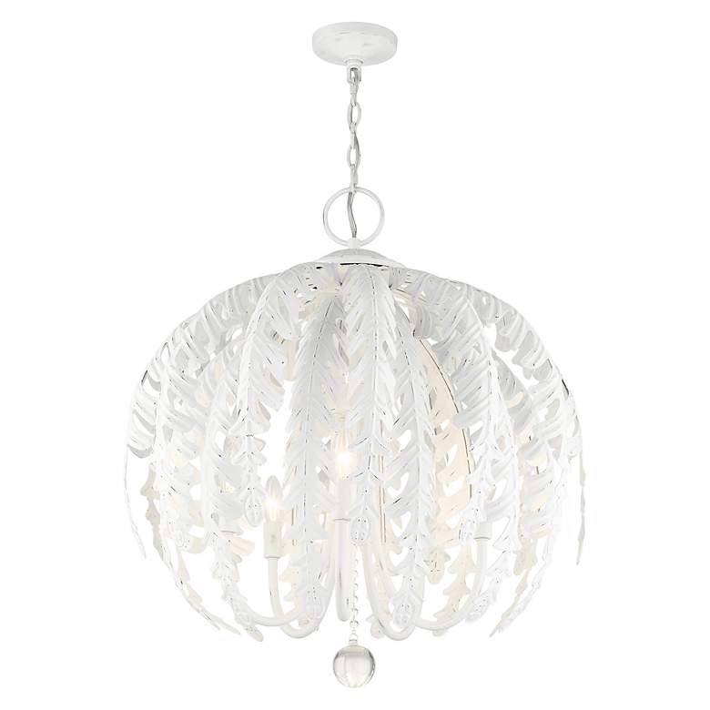 Image 5 Acanthus 5 Light Antique White Chandelier more views
