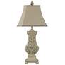 Acanthus Grotto Weathered Cream Sculpted Table Lamp