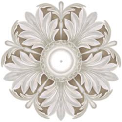 Acanthus Round 24&quot; Wide Repositionable Ceiling Medallion