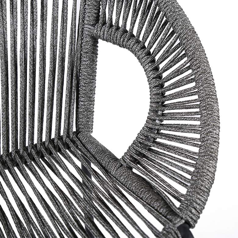 Image 3 Acapulco 26" Black and Gray Outdoor Counter Stool more views