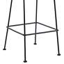 Acapulco 26" Black and Gray Outdoor Counter Stool