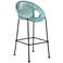 Acapulco 26" Black and Wasabi Outdoor Counter Stool