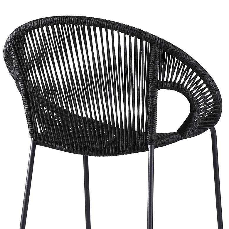 Image 2 Acapulco 26 inch Black Outdoor Counter Stool more views