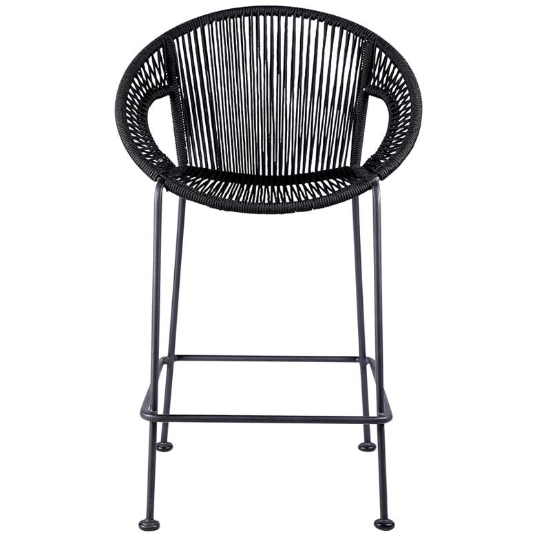 Image 5 Acapulco 26 inch Black Outdoor Counter Stool more views