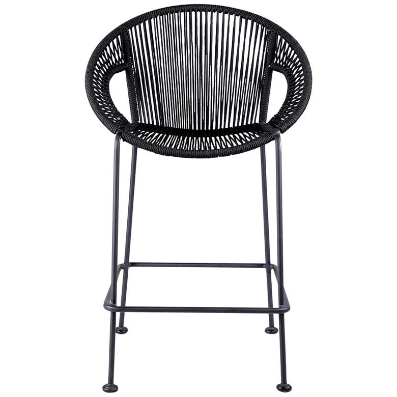 Image 5 Acapulco 26" Black Outdoor Counter Stool more views