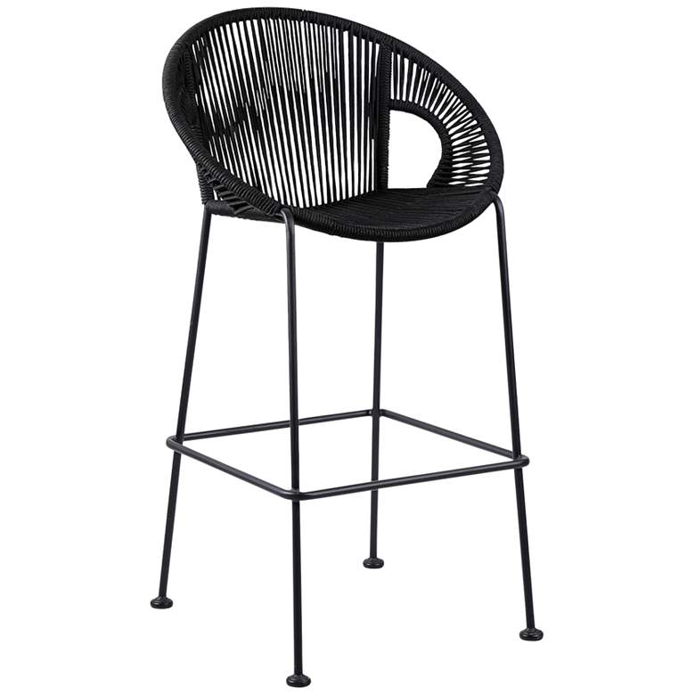 Image 1 Acapulco 30" Black Outdoor Bar Stool