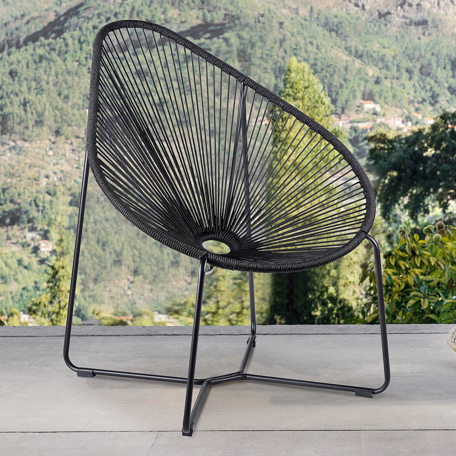 Acapulco black on sale outdoor chair