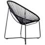 Acapulco Black Rope Outdoor Lounge Chair