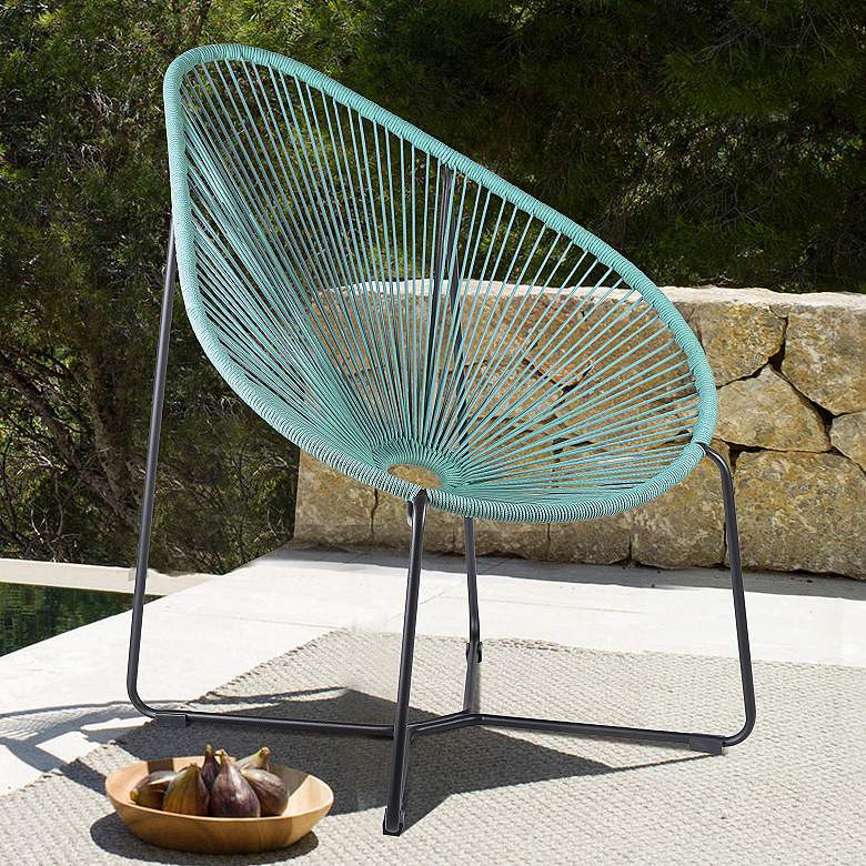 Image 1 Acapulco Wasabi Rope Outdoor Lounge Chair