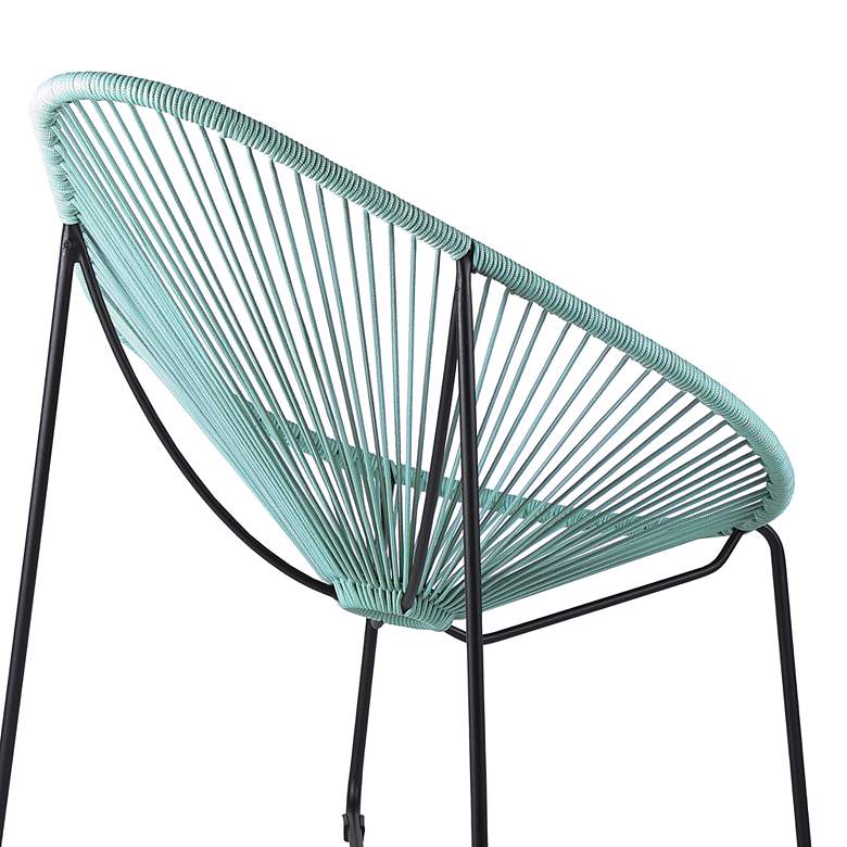Image 4 Acapulco Wasabi Rope Outdoor Lounge Chair more views