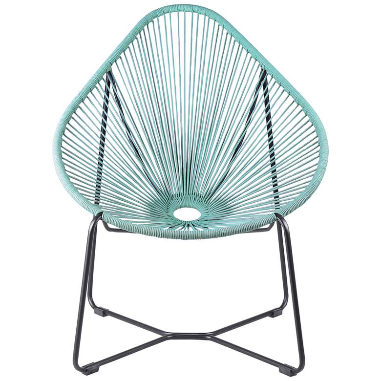 Image 6 Acapulco Wasabi Rope Outdoor Lounge Chair more views