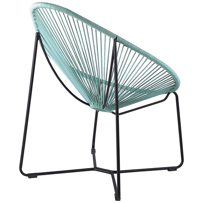 Image 7 Acapulco Wasabi Rope Outdoor Lounge Chair more views