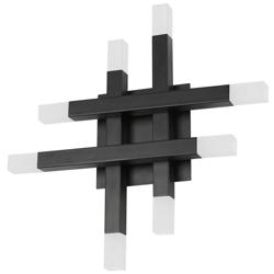 Acasia 15.75&quot; High Matte Black 24W Wall Sconce