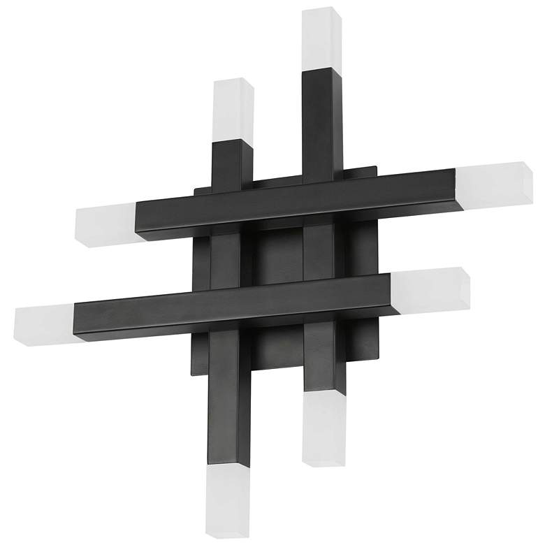 Image 1 Acasia 15.75 inch High Matte Black 24W Wall Sconce