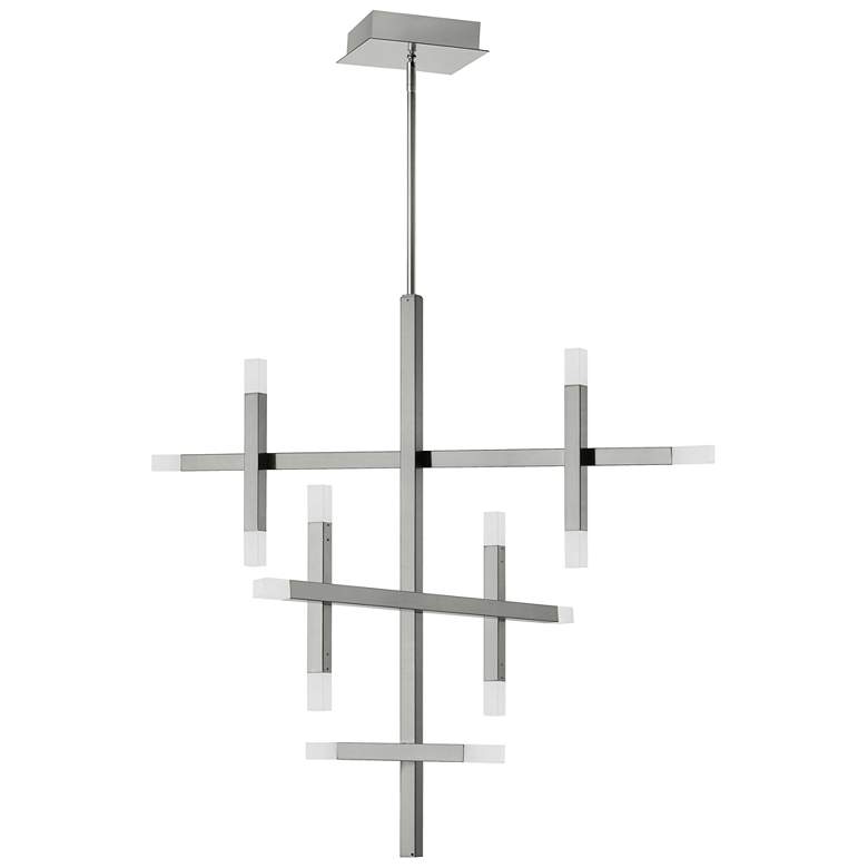Image 1 Acasia 35.5" Wide Polished Chrome 42W Chandelier