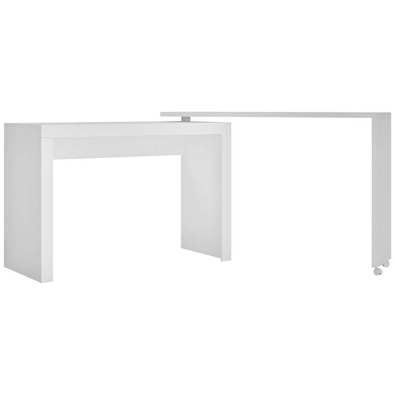 Image 2 Accentuations 47 1/4" Wide White Modern Nested Office Desk