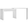 Accentuations 47 1/4" Wide White Modern Nested Office Desk
