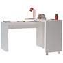 Accentuations 47 1/4" Wide White Modern Nested Office Desk