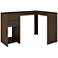 Accentuations 50 1/2" Wide Palermo Tobacco L-Shaped Desk