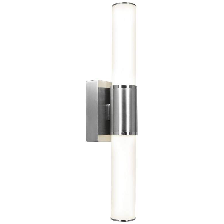 Image 1 Access Aqueous 21 1/10" High Brushed Steel LED Wall Light
