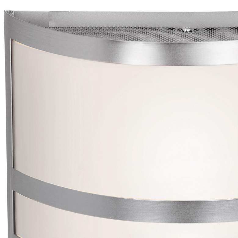 Image 2 Access Artemis 11" HIgh Brushed Steel Opal Glass LED Wall Sconce more views