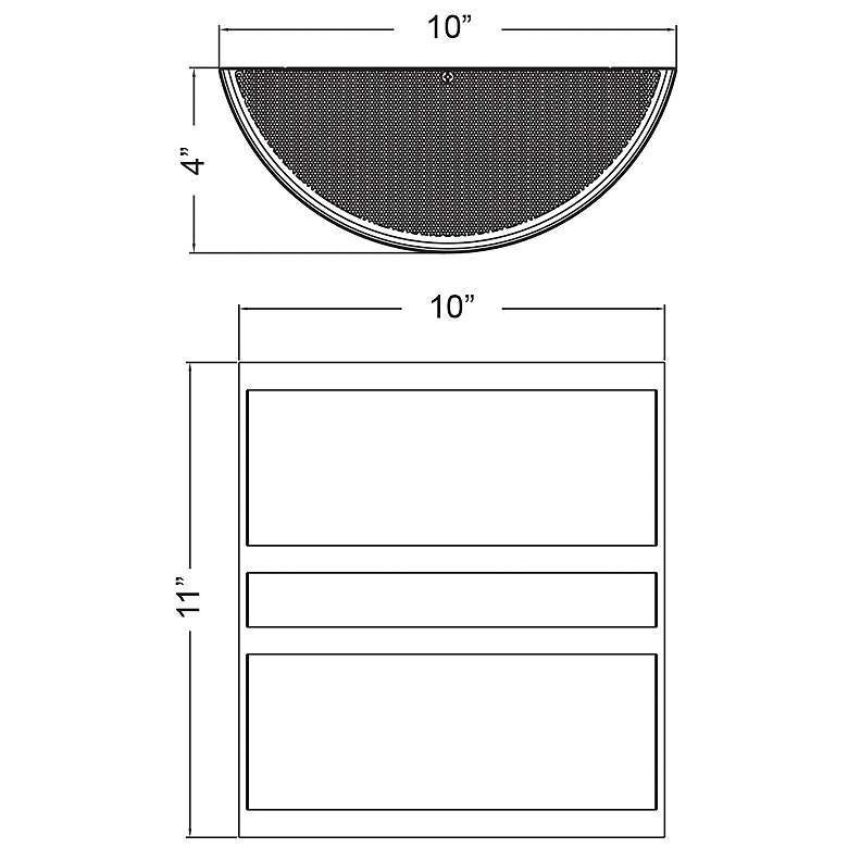 Image 7 Access Artemis 11" HIgh Brushed Steel Opal Glass LED Wall Sconce more views